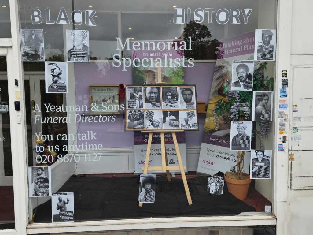 Black History month window display
